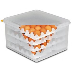 Контейнер для хранения яиц APS 8 лотков, с крышкой, 354 x 325 мм, h 20 мм