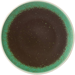 Тарелка мелкая Utopia Pistachio фарфор коричнев., зеленый, D 255, H 20 мм