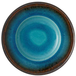 Тарелка Vista Alegre глубокая; D 29см, керамика; коричневый, голубой
