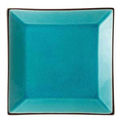 Тарелка квадратная Utopia Soho керамика, бирюзовый, L 25,B 25 см