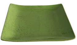 Блюдо для суши KunstWerk зеленое L 210 мм, B 165 мм