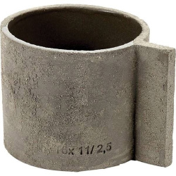 Кружка Serax FCK D100 мм, H90 мм ручка 30 мм бетон цвет серый