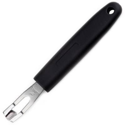 Нож для декоративной нарезки APS «Оранж» пластик, сталь,чёрный, L 15 см