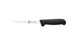 Нож обвалочный Icel SAFE изогнутый (узкое полугибкое лезвие) черный 150/285 мм.