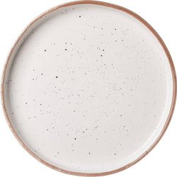 Блюдо Борисовская Керамика «Пунто Бьянка», D=28см; фарфор; белый, черный