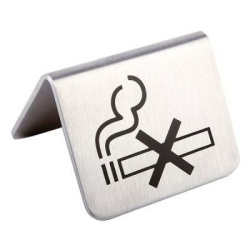 Табличка APS «Не курить» 2 шт., металл, 200 мл, H 35, L 55, B 55 мм