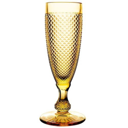 Бокал-флюте для шампанского Vista Alegre; 110мл, стекло; янтарный