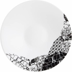 Блюдце Chef&Sommelier «Фрагмент Ардуаз» фарфор, белый, серый, D 12,5 см