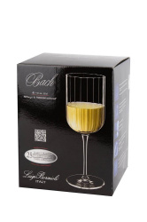 Бокал для вина Luigi Bormioli Bach хрустальное стекло, (Набор 4 шт.) 280 мл.