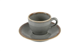 Блюдце Porland Seasons Dark Grey 12 см для кофейной чашки
