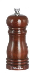 Мельница для соли и перца деревянная, цвета грецкого ореха 13,5 см Bisetti