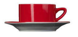 Чайная пара Corone Gusto красная 250 мл