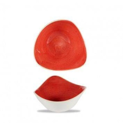 Салатник треугольный 0,26 л d15,3 см, без борта, Stonecast, цвет Berry Red