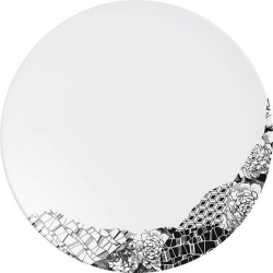 Тарелка Chef&Sommelier Fragment Ardoise фарфор, белый, серый, D 25,5 см