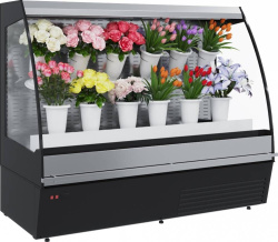 Холодильная горка для цветов Carboma F16-08 VM 1,0-2 0020 FLORA (цвет по схеме(фронт стандартный цвет))