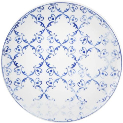 Тарелка Vista Alegre Тайлс для десерта; D 220, H 21мм, фарфор; белый, синий