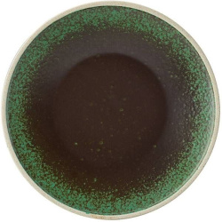 Тарелка мелкая Utopia Pistachio фарфор коричнев., зеленый, D 205, H 18 мм