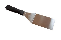 Лопатка кулинарная MGSteel 315 мм. изогнутая раб. часть 12,5*7 см. нерж. с пластик. ручкой, черн.