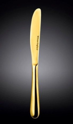 Нож столовый Wilmax Stella золотой L 220 мм (на блистере)