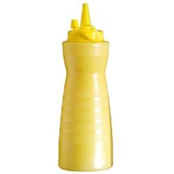 Ёмкость для соусов APS пластик, желт., 350 мл, D 6, H 20 см