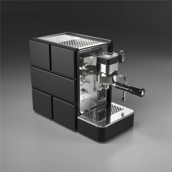 Кофемашина рожковая полуавтоматическая STONE PLUS черная полупрофессиональная