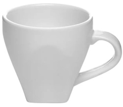 Чашка кофейная KunstWerk Paula белая 100 мл, D 69 мм, H 66 мм