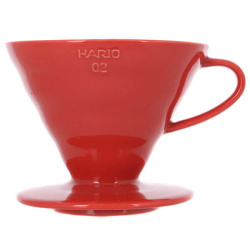 Воронка керамическая для приготовления кофе Hario VDC-02R Красная