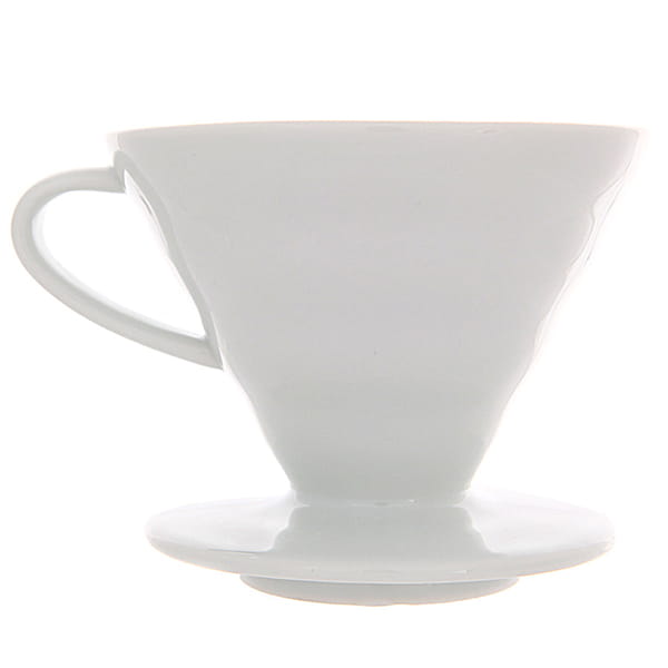 Воронка керамическая для приготовления кофе Hario VDC-02W Белая