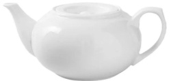 Чайник заварочный KunstWerk Paula белый 700 мл, L 200 мм, D 90 мм, H 80 мм