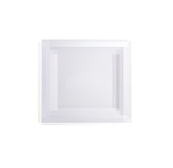 Тарелка квадратная Rubikap 18 см из полистирола белая
