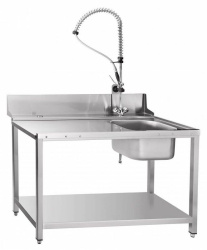 Стол предмоечный Abat СПМП-7-4 с душем для посудомоечной машины МПТ-1700