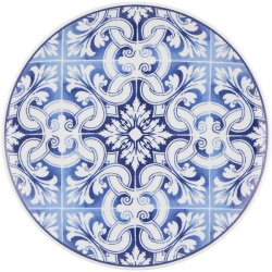 Тарелка Vista Alegre Трансатлант для десерта; D 220, H 21мм, керамика; синий, белый