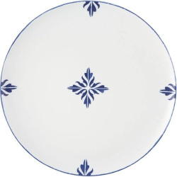Тарелка Vista Alegre мелкая; D 28см, фарфор; белый, синий