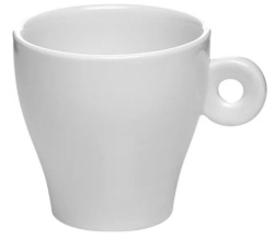 Чашка кофейная KunstWerk Paula белая 150 мл, D 77 мм, H 80 мм