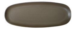 Блюдо Corone Luminare серое L 365 мм, B 145 мм