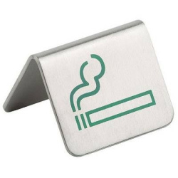 Табличка APS «Можно курить» 2 шт., металл, зелёный, 100 мл, H 37, L 50, B 50 мм