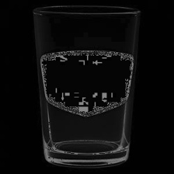 Стакан Олд Фэшн Utopia Conical со стикером д/надписи; стекло, прозр., черный, 200 мл, H 96 мм