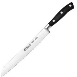 Нож для хлеба Arcos Ривьера L318/200 мм, B24 мм черный 231300