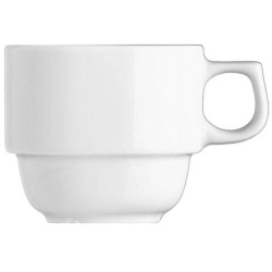 Чашка кофейная G.BENEDIKT Прага 110 мл, d60 мм, h55 мм фарфор белый