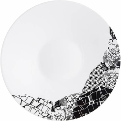 Блюдце Chef&Sommelier «Фрагмент Ардуаз» фарфор, белый, серый, D 14,5 см