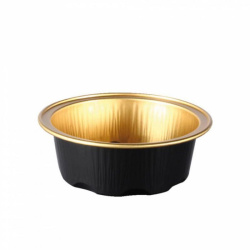 Форма для выпечки Garcia De Pou черно-золотая 50 мл, D 71 мм