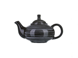 Чайник заварочный Борисовская Керамика «Маренго»; 0,7л; L22,5см, керамика; черный, серый