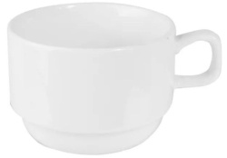 Чашка KunstWerk Paula белая 250 мл, D 85 мм, H 60 мм
