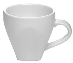 Чашка кофейная KunstWerk Paula белая 80 мл, D 61 мм, H 66 мм