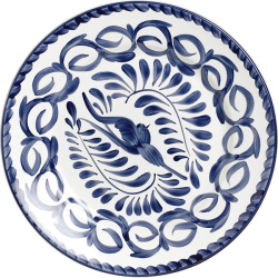 Тарелка пирожковая «Пуэбла Блю»; фарфор; D=15, 8см; белый, синий