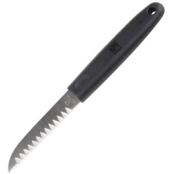 Нож для декоративной нарезки APS «Оранж» пластик, сталь, чёрный, L 19 см