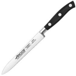 Нож для томатов Arcos Ривьера L230/130 мм, B18 мм черный 232000