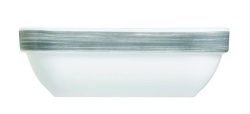 Салатник квадратный Arcoroc Brush 110*110 мм, 200 мл серый край
