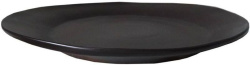 Тарелка Борисовская Керамика «Карбон» мелкая; D32см, фарфор, черный