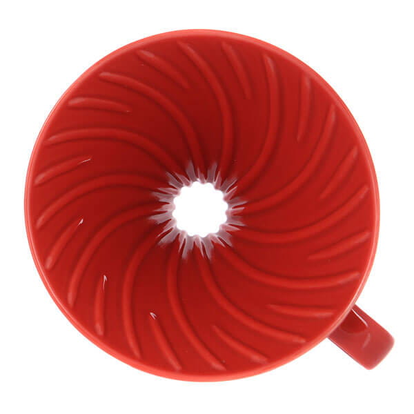 Воронка керамическая для приготовления кофе Hario VDC-02R Красная